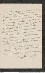 Nachlass Franz Steindachner, Brief von Auguste Henri André Doméril an Franz Steindachner (28.03.1866), Inv.Nr. 119.01, Seite 3